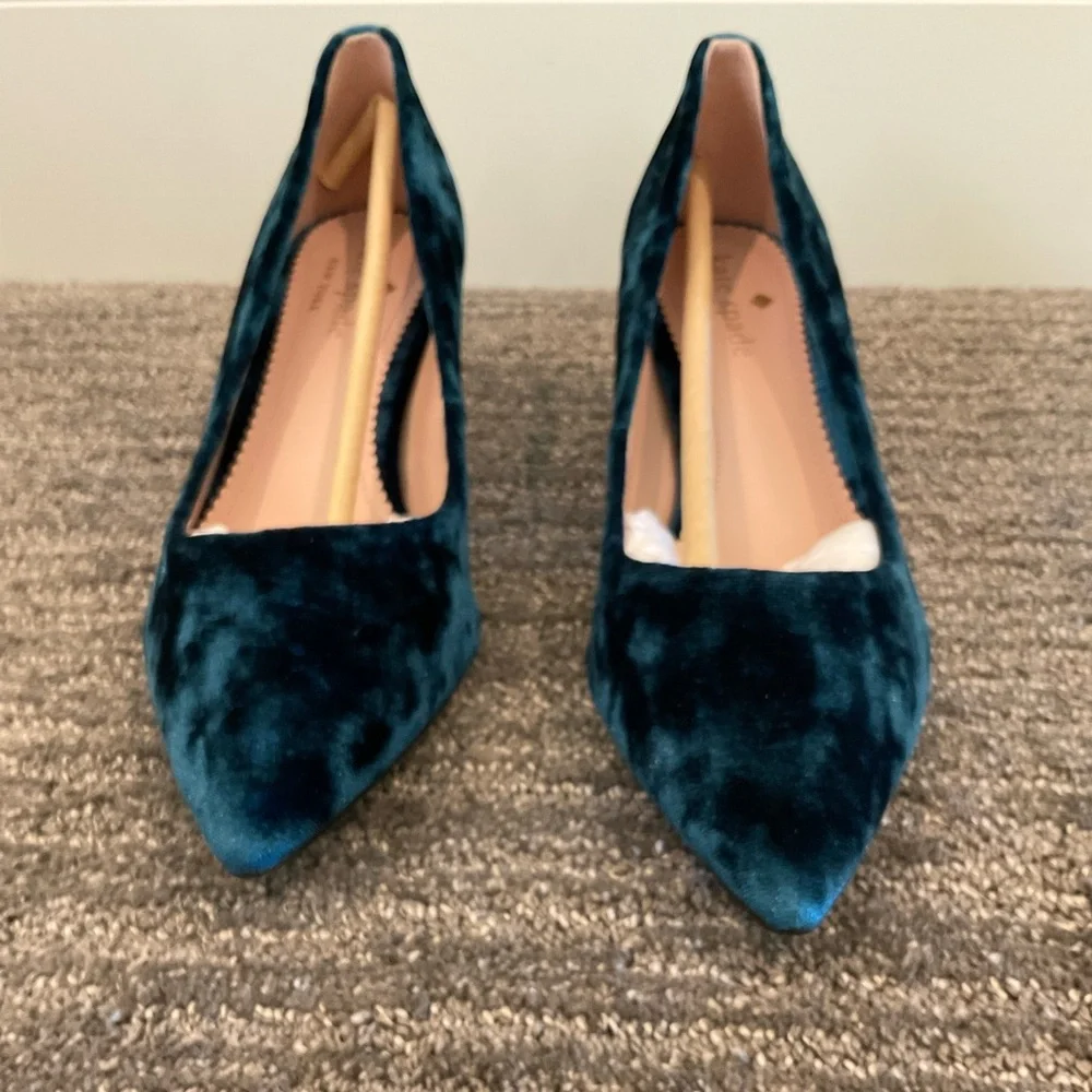 Kate Spade Crystalline Pump - Blue Velvet - Picture 2 of 8
